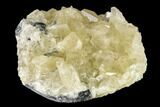 Calcite Crystal Cluster with Green Fluorite - China #139121-2